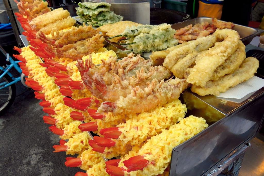 уличная еда в Корее