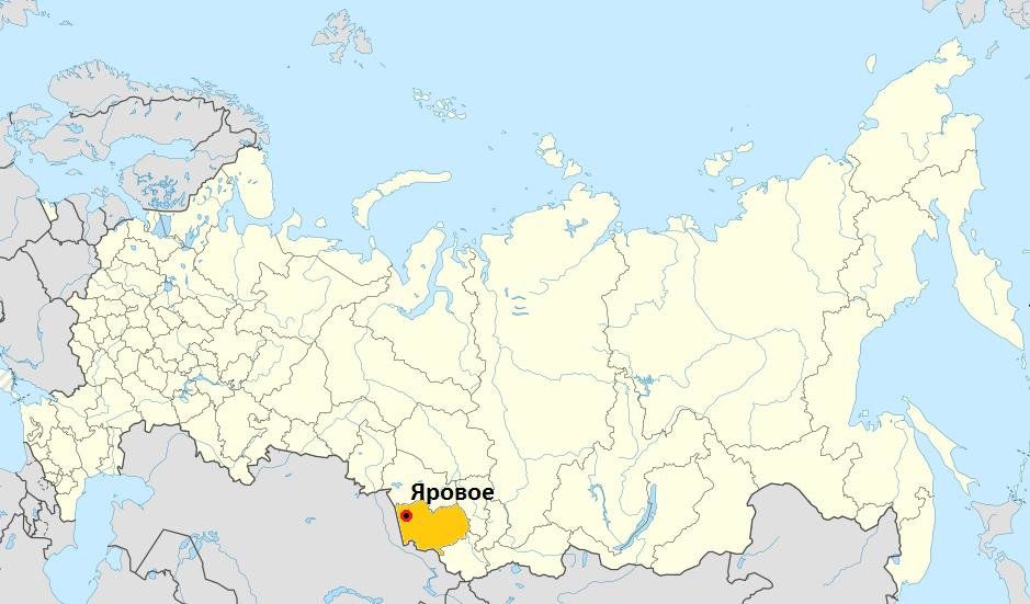 Яровое на карте России